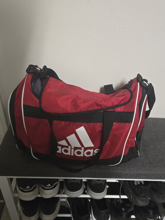 adidas Other - adidas Red and Black Duffel Bag with White Logo